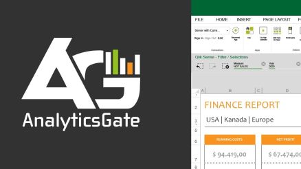 Grafik zu Qlik Sense in Excel mit AnalyticsGate nutzen - AKQUINET